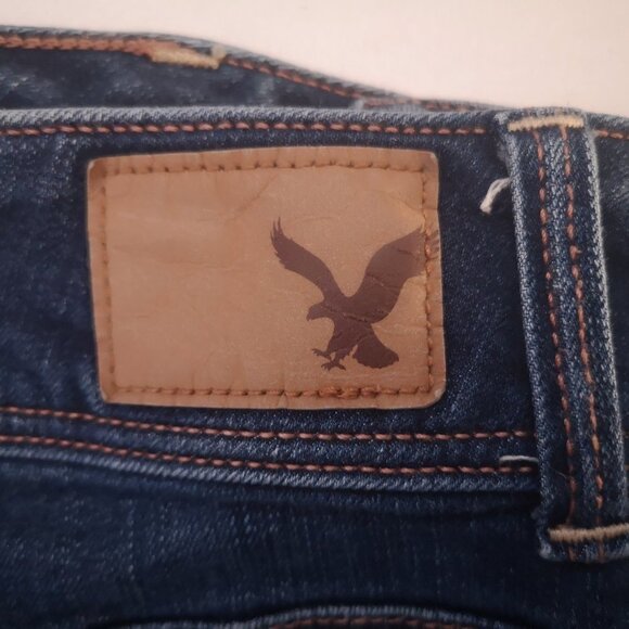 American Eagle Outfitters Ladies Super Stretch Blue Jeans - Picture 7 of 12
